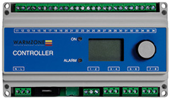 A controller, used with pavement-mount snow sensor for an automated driveway heating system.